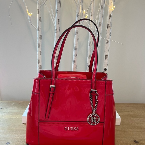 GUESS RED HANDBAG - Picture 2 of 6